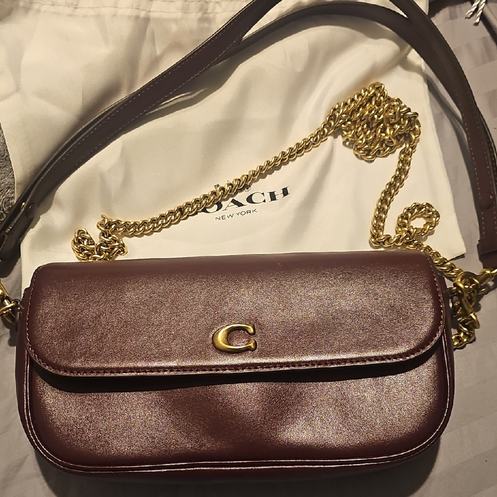 Coach Brook Flap Bag with Chain